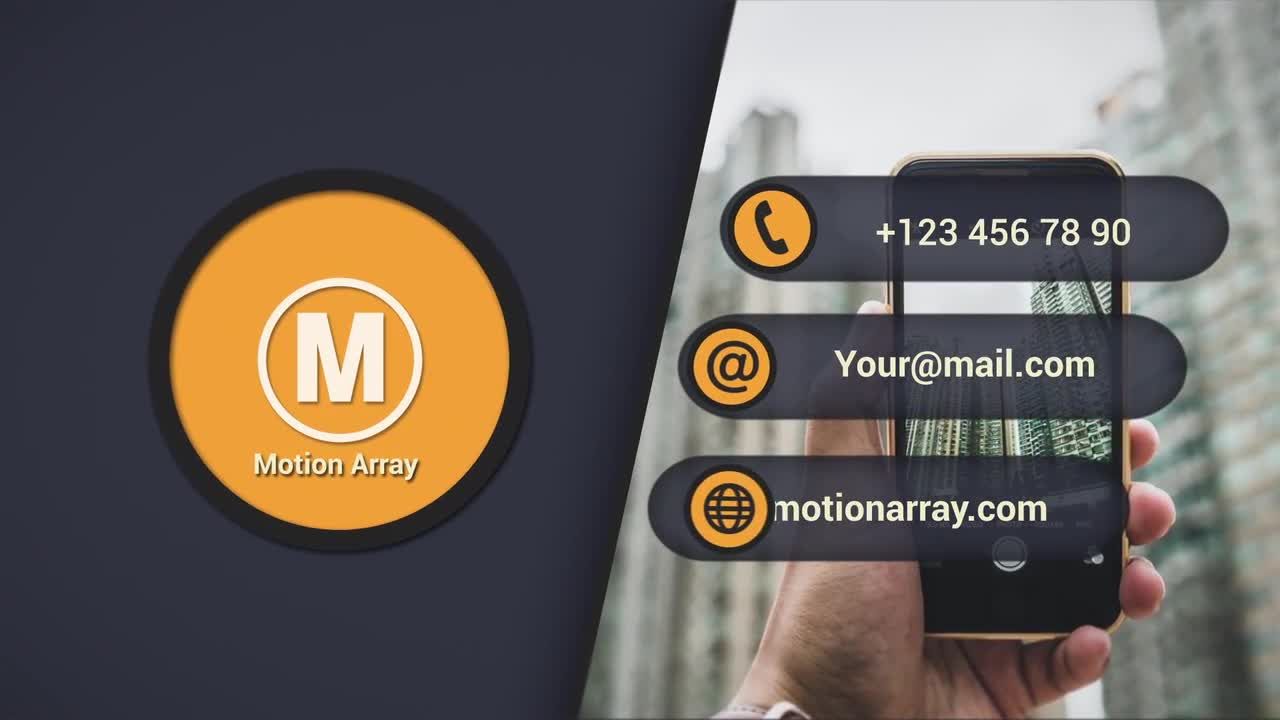 企业公司网站服务标志动画与标题介绍素材库精选AE模板