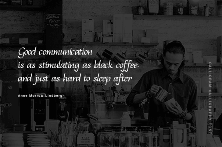 Calligram Personal font插图4 Calligram Personal font插图4