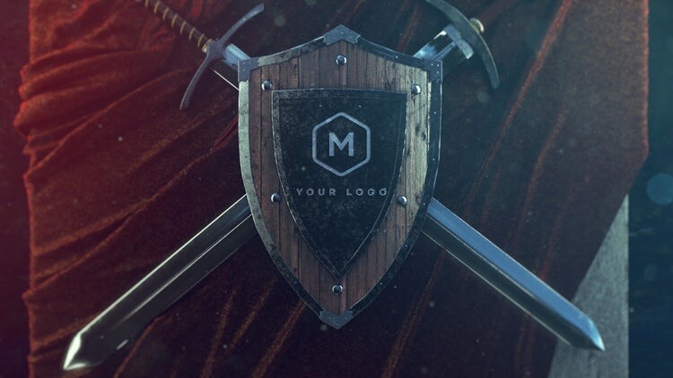 生动酷炫的骑士徽标素材库精选AE模板