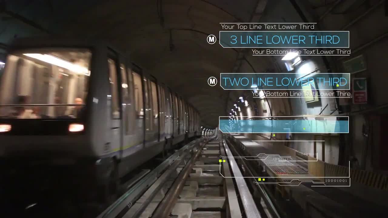 28个技术下三分之一动画素材库精选AE模板