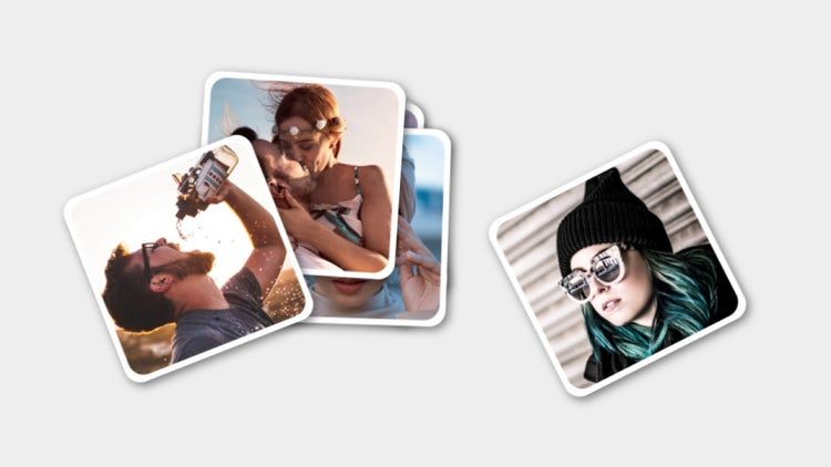 时尚动画照片素材库精选AE模板