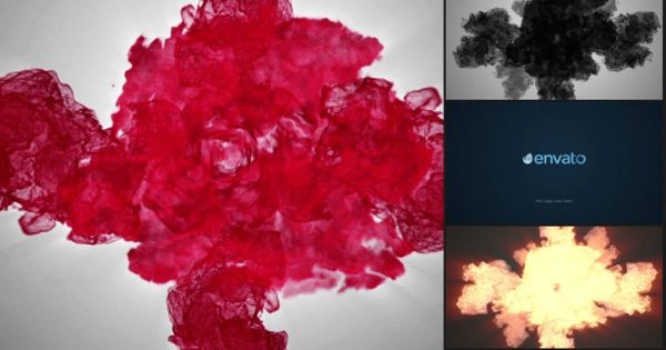 粒子烟雾故障-Logo演示特效素材库精选AE模板 Particle Smoke Glitch – Logo Reveal