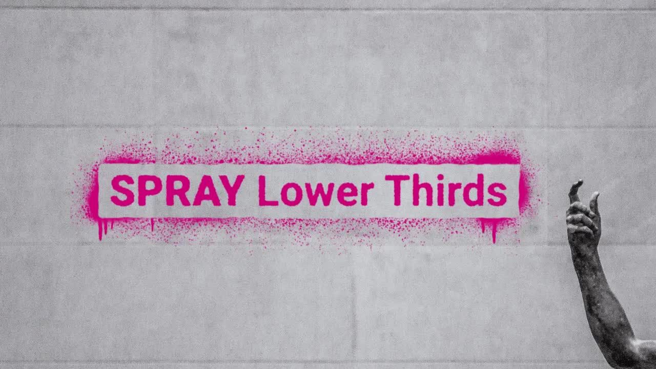 包含下三分之一的动画涂鸦标题素材库精选AE模板