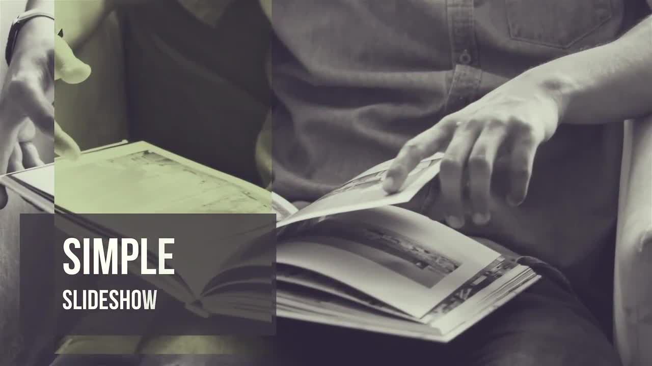 简单抽象幻灯片动画素材库精选AE模板