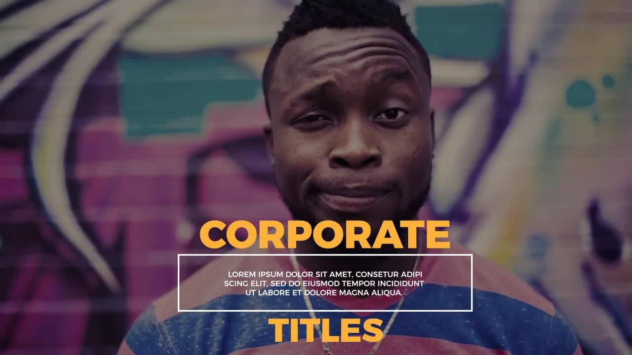 12个时尚设计下三分之一公司职位素材库精选AE模板