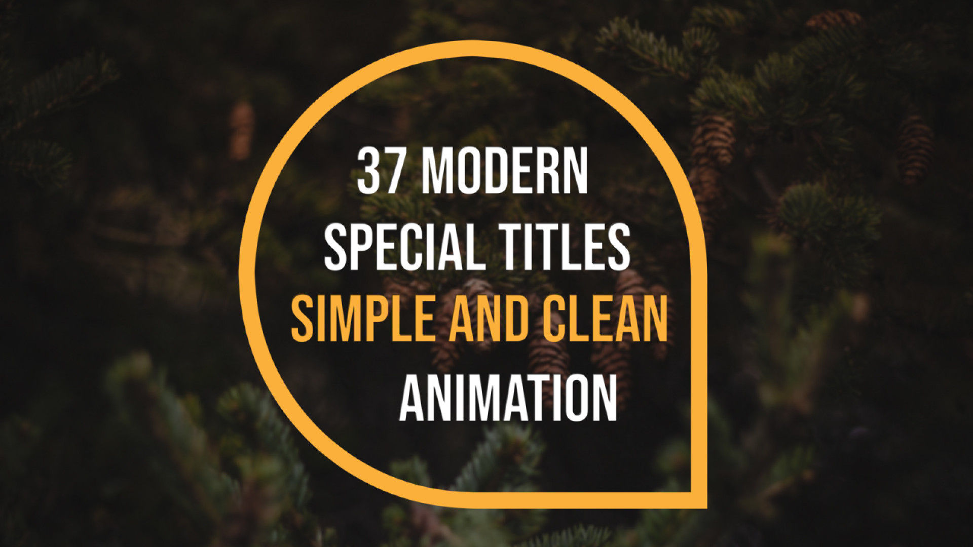 37个简单低三分之二标题展示素材库精选AE模板