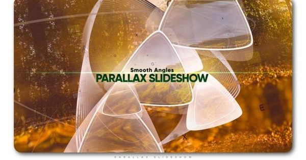 平滑角视差幻灯片开场视频特效素材库精选AE模板 Smooth Angles Parallax Slideshow
