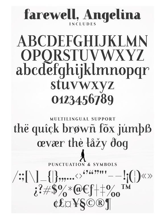 Farewell Angelina Display Font插图1