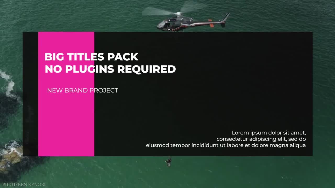 15个时尚场景大标题包素材库推荐PR模板