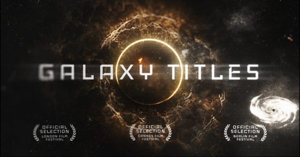 航空太空探险未来主义风格素材库精选AE模板 Epic Galaxy Titles