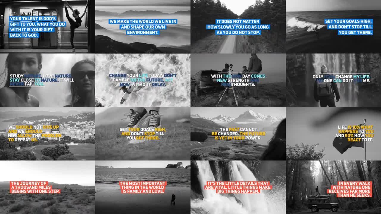 社交媒体视频图形标题展示素材库精选AE模板