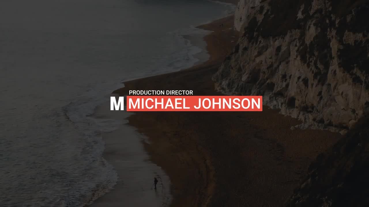 简洁的文字标题动画素材库精选AE模板