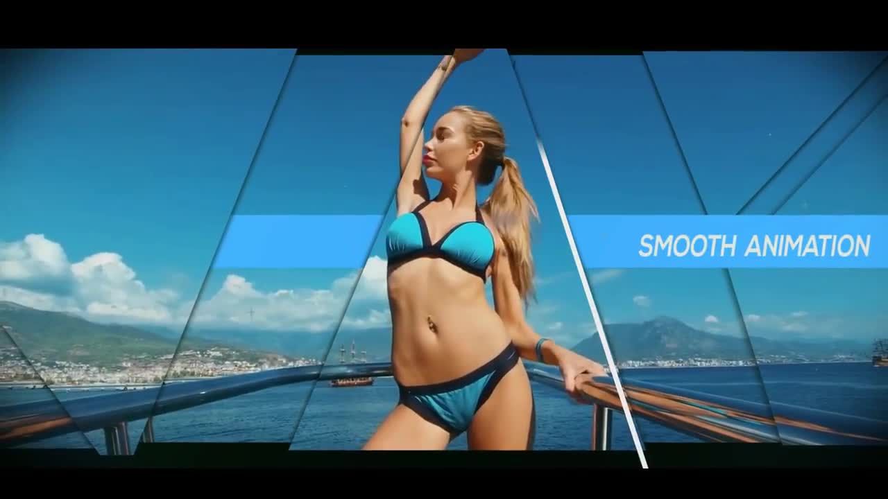 优雅的夏季开场白动画素材库精选AE模板