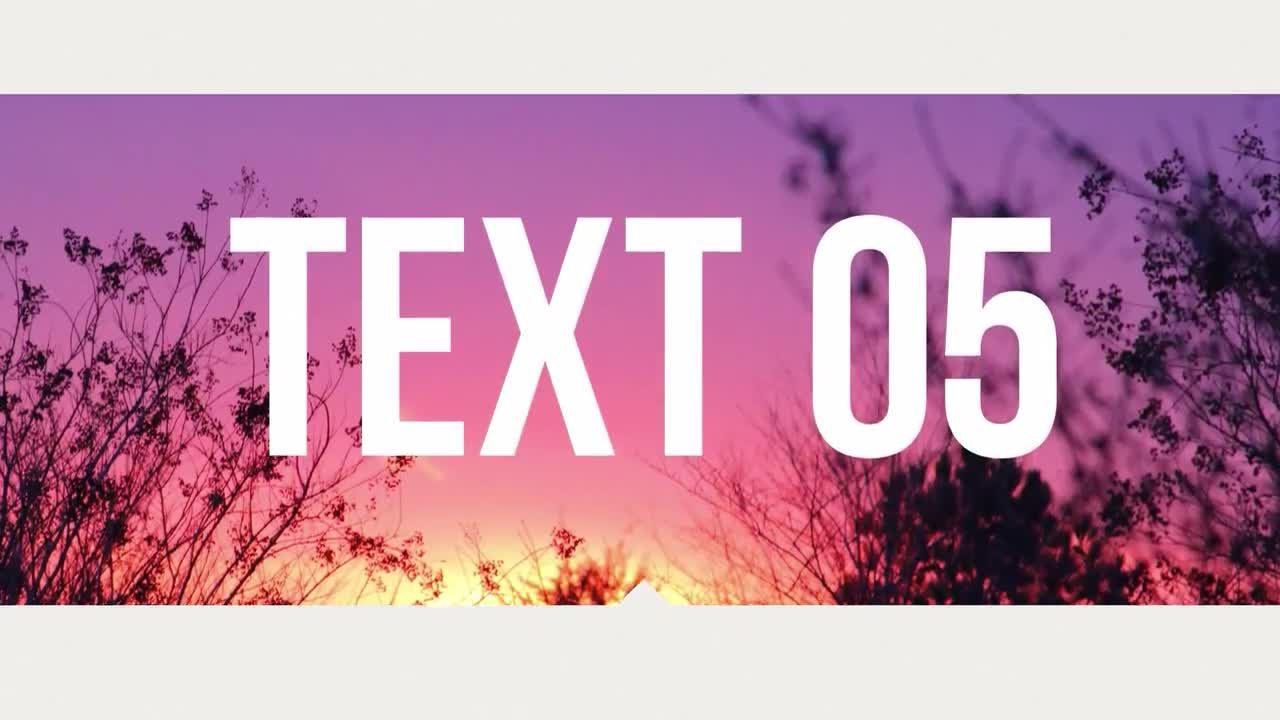 现代网站设计平行滑动效果的AE幻灯片模板