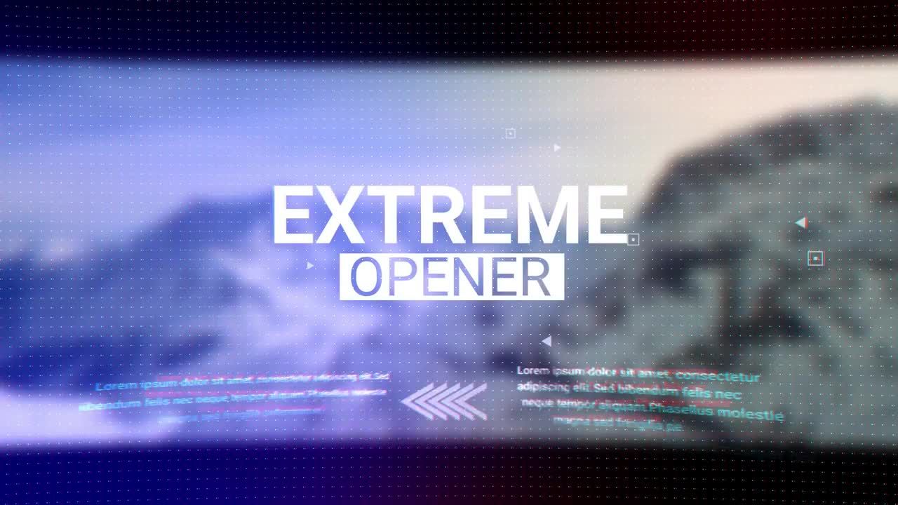 户外景色宣传视频小故障转场特效素材库精选AE模板