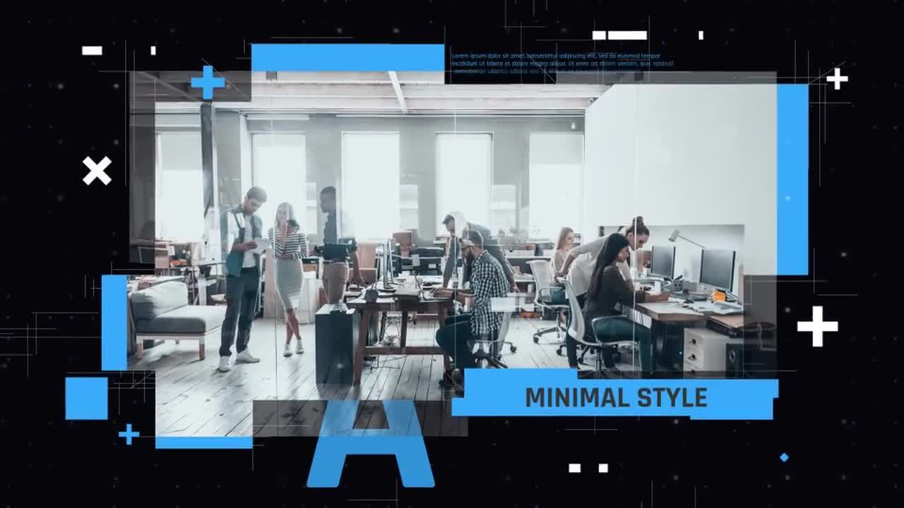 简约企业展示素材库精选AE模板