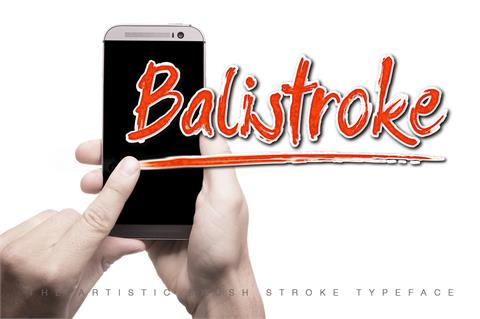 Balistroke font素材之家精选英文字体