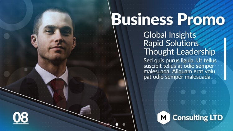 简洁时尚的公司促销宣传素材库精选AE模板