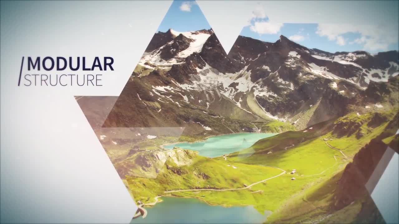 优雅抽象的视频开场白素材库精选AE模板