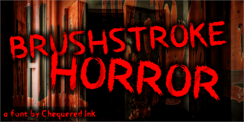 Brushstroke Horror font素材之家精选英文字体