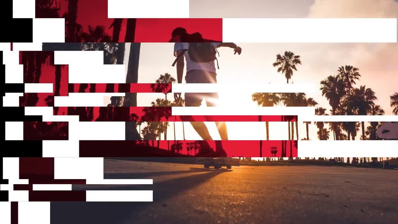 8个用于商业广告的条形动画转场素材库精选pr模板