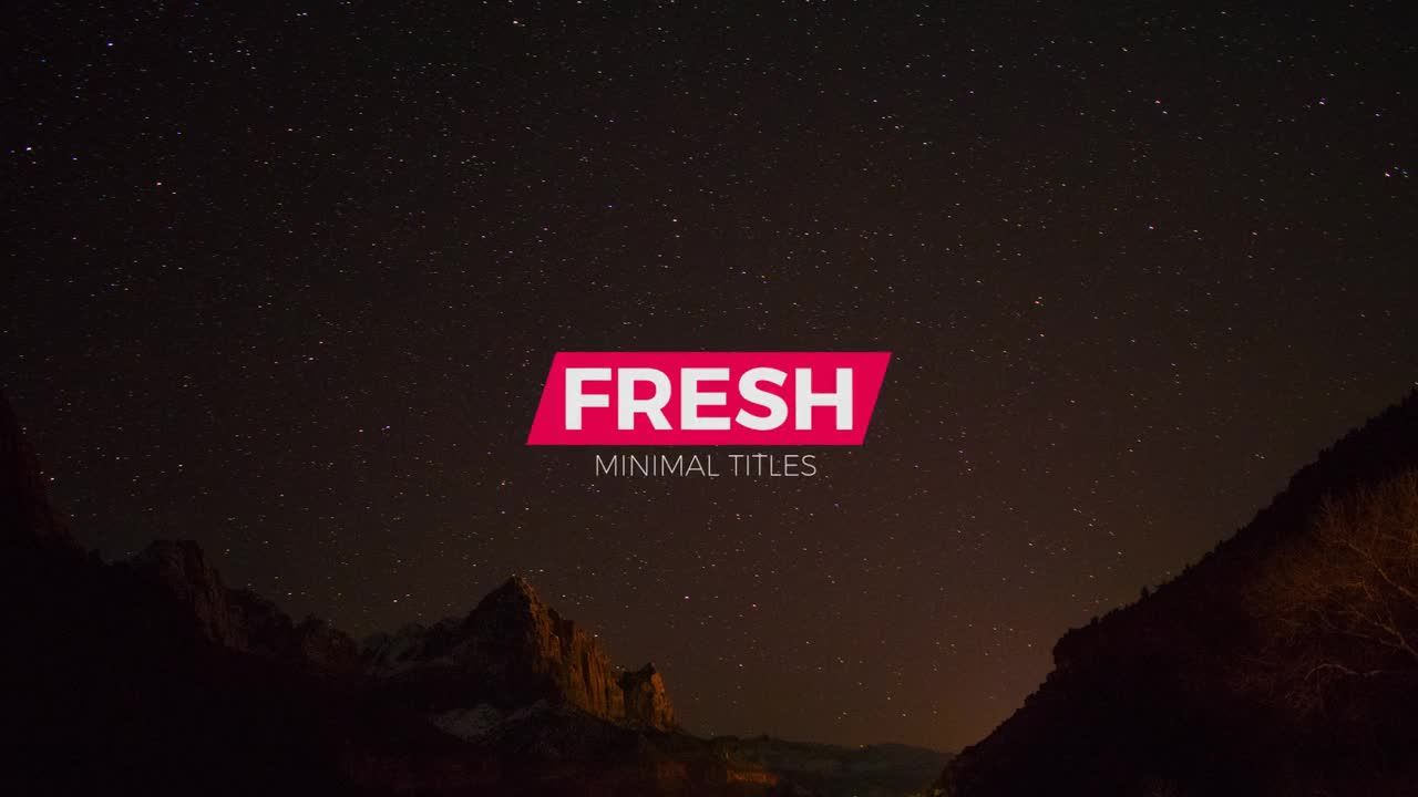 12个时尚标题动画素材库推荐PR模板