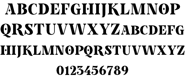 Poker In October Demo font插图1