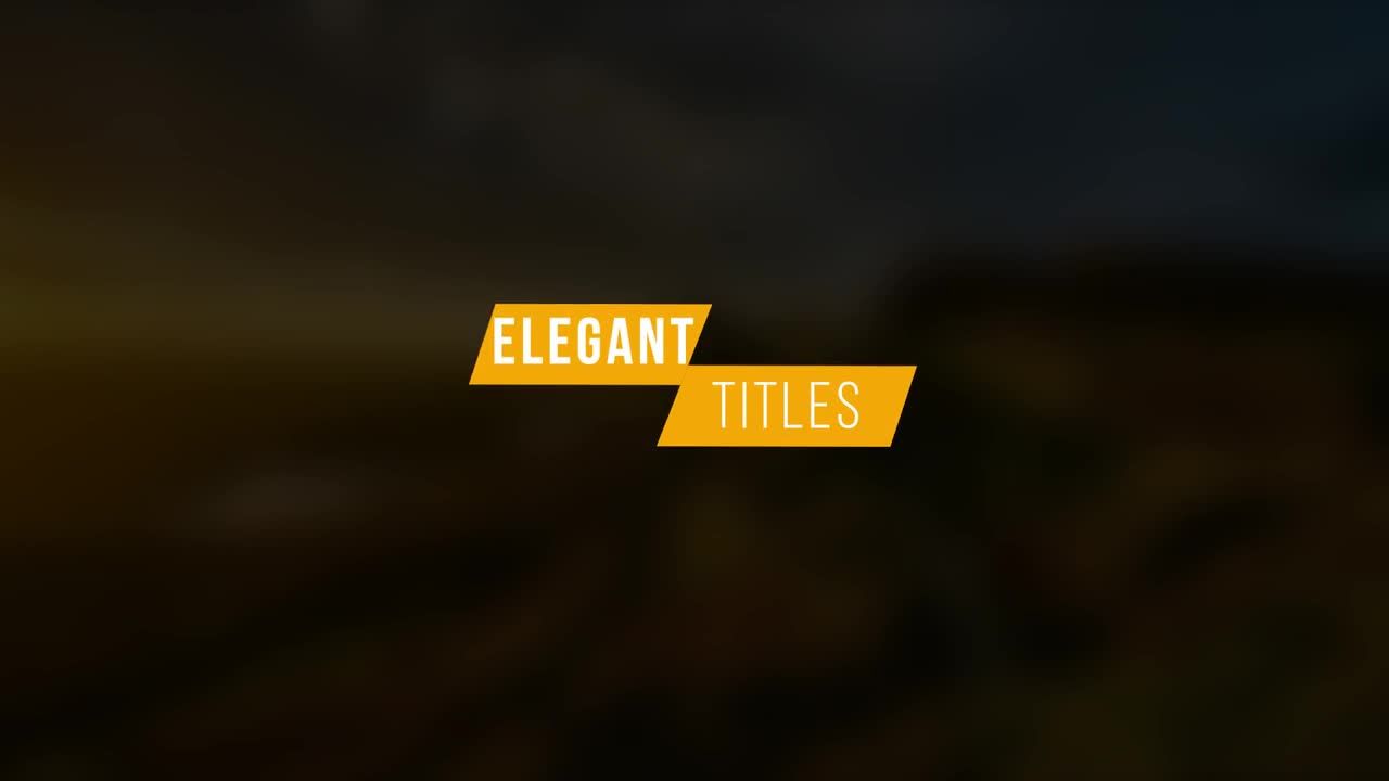 15个流畅现代的标题动画素材库精选AE模板