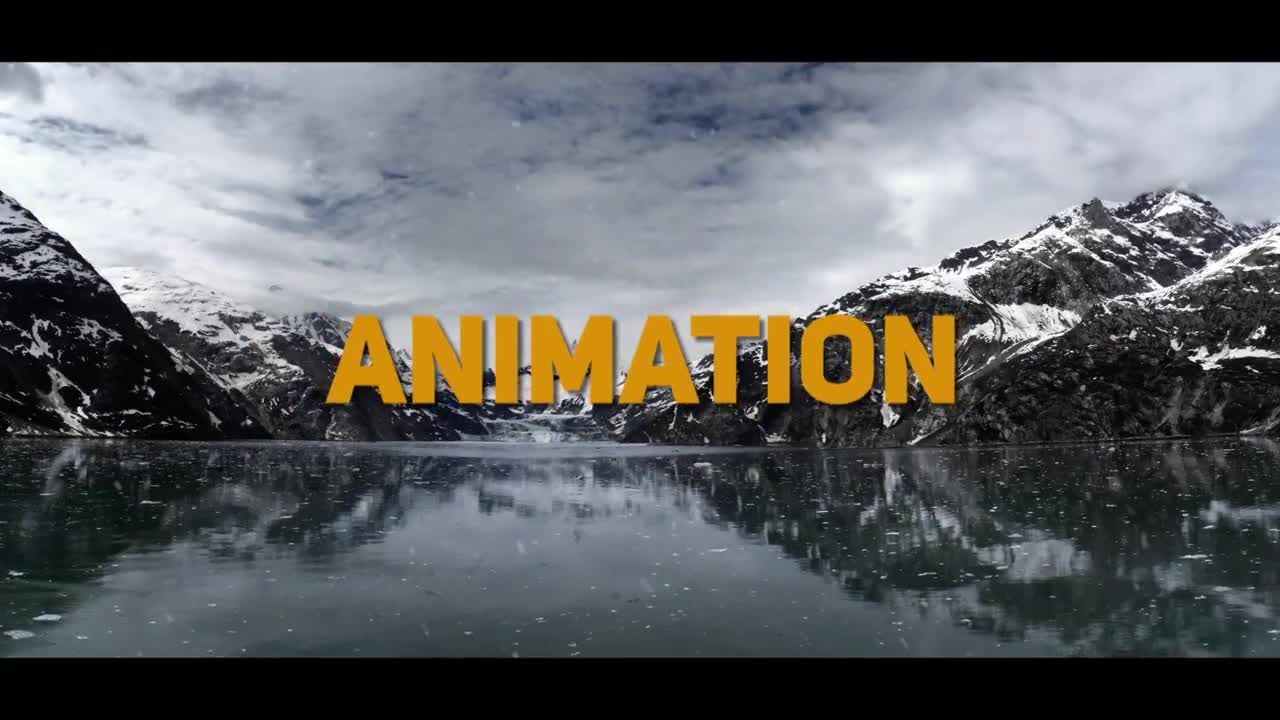 冬季动态幻灯片动画ae模板