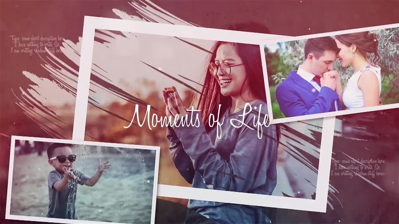 生命的瞬间动画素材库精选PR模板