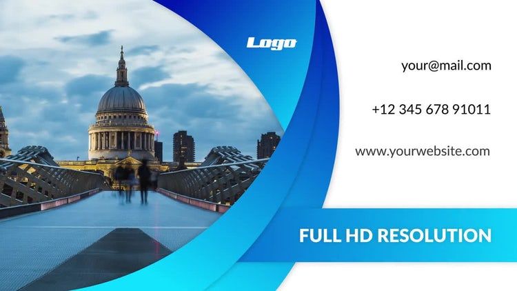 平滑圆环动态动画幻灯片ae模板