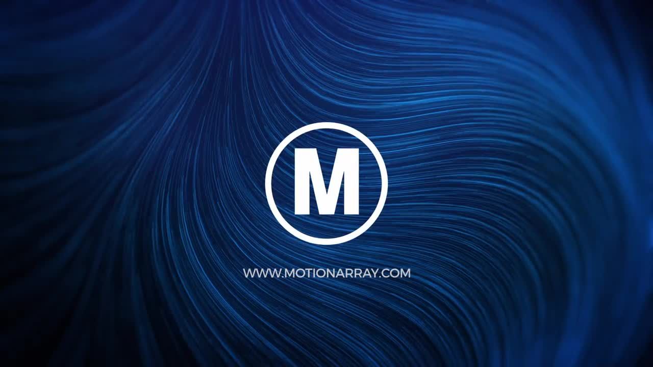 优雅的线条标志显示素材库精选AE模板