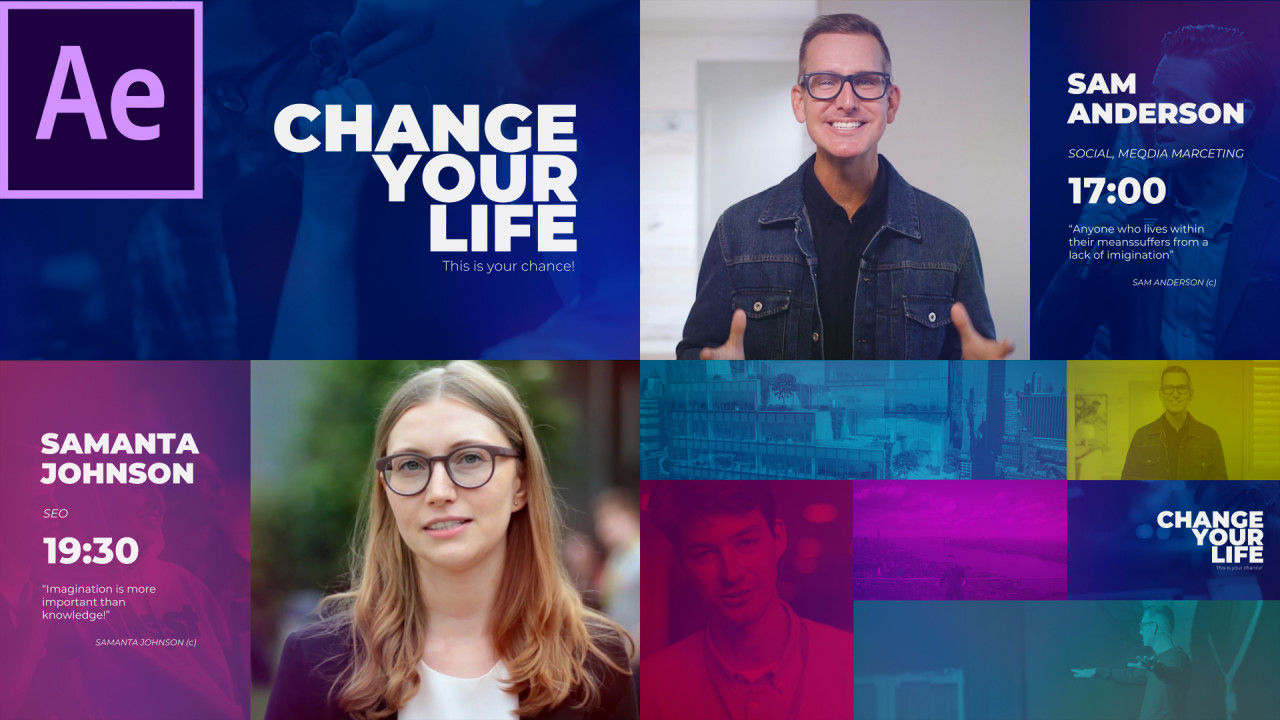 活动会议促销精彩介绍素材库精选AE模板