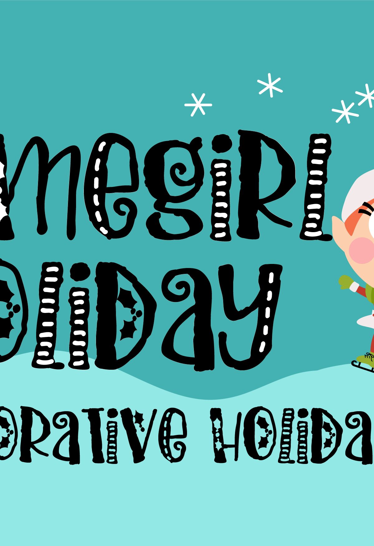 PN Homegirl HolidayRegular Font素材之家精选英文字体