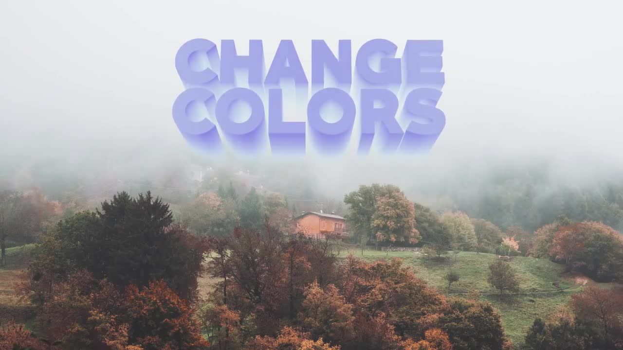 梦幻的幻灯片增强效果3D文字动画素材库精选AE模板