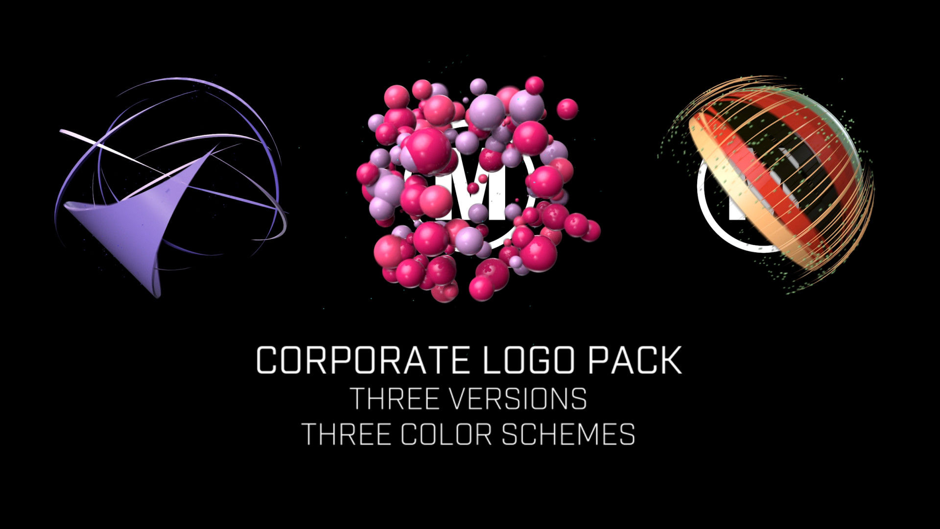 独特的动画logo展示素材库精选pr模板