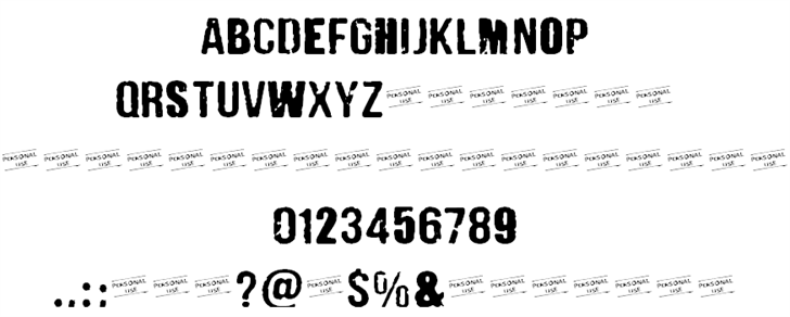 CF Punk Fashion PERSONAL font插图1 CF Punk Fashion PERSONAL font插图1