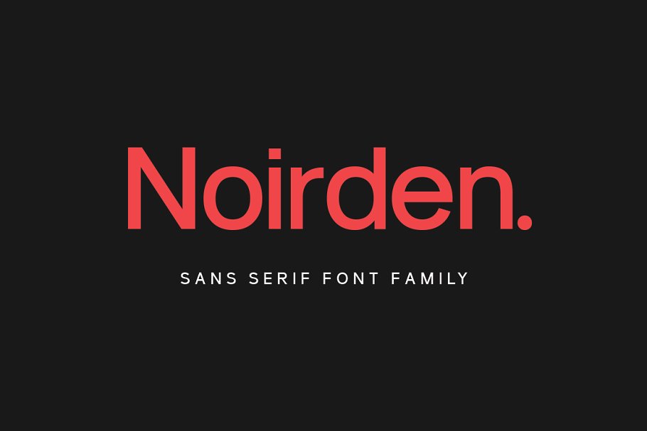 Noirden Sans Font素材之家精选英文字体