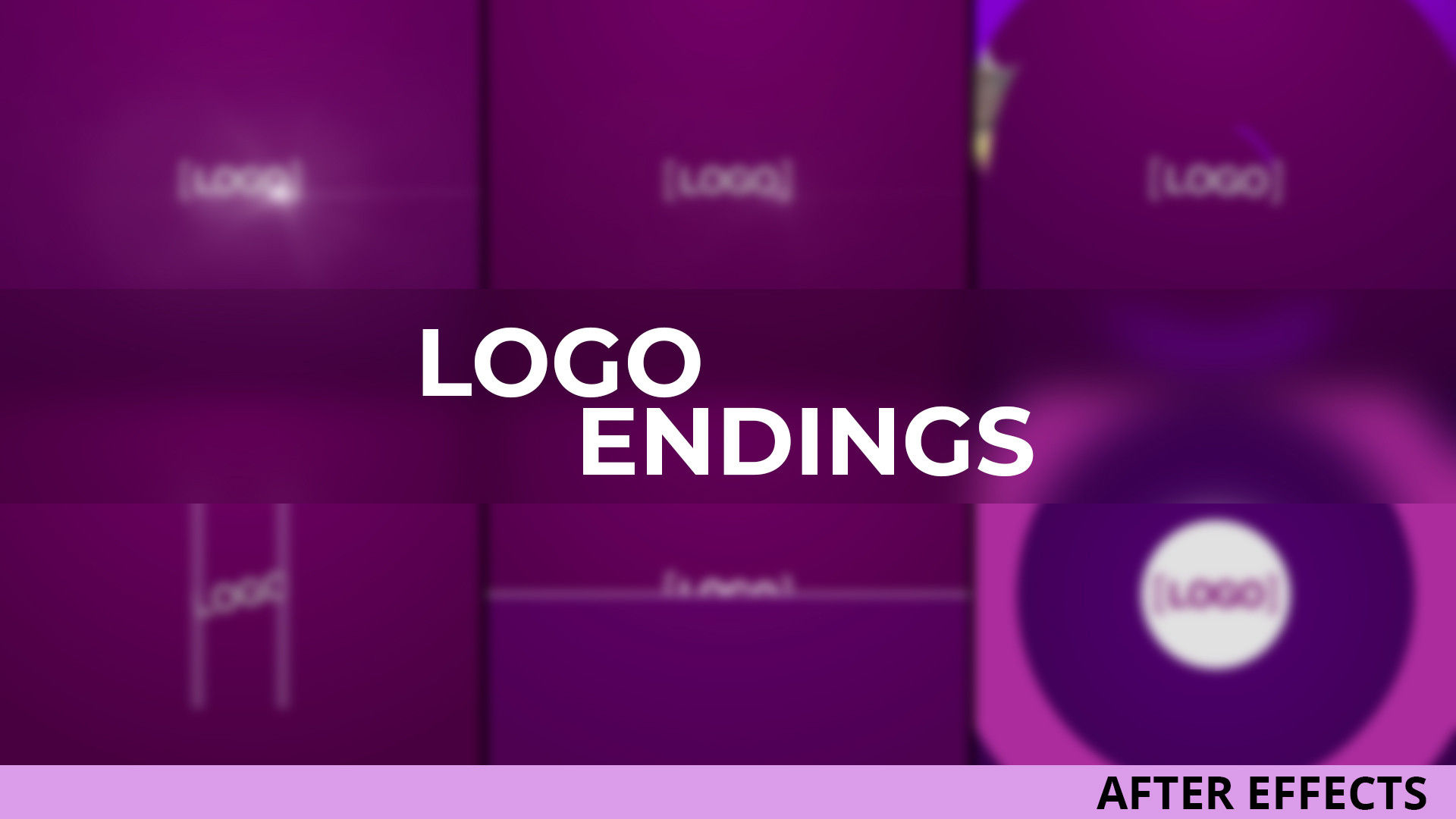 6个快速的徽标结尾显示素材库精选AE模板