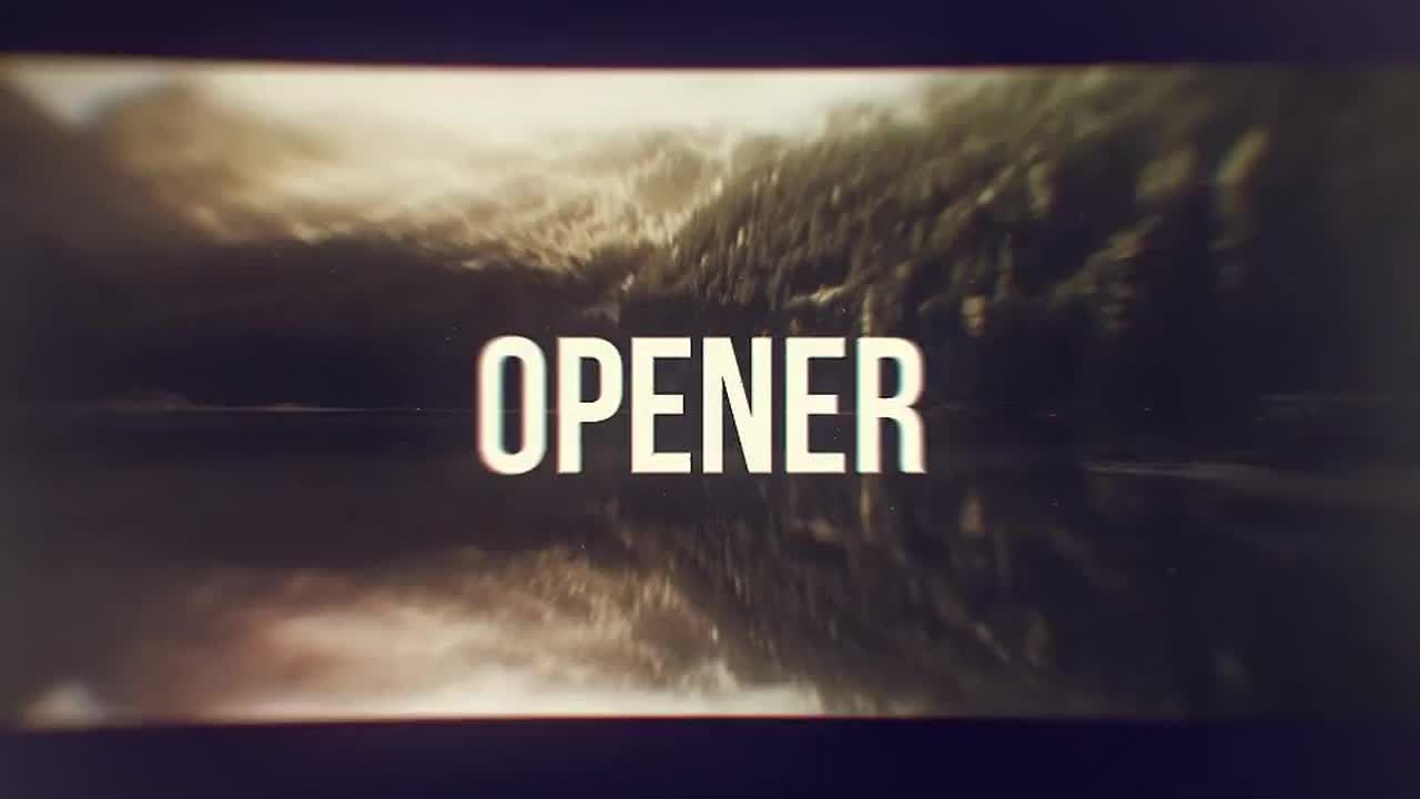 定时动态的动画开场时尚过渡效果素材库精选AE模板