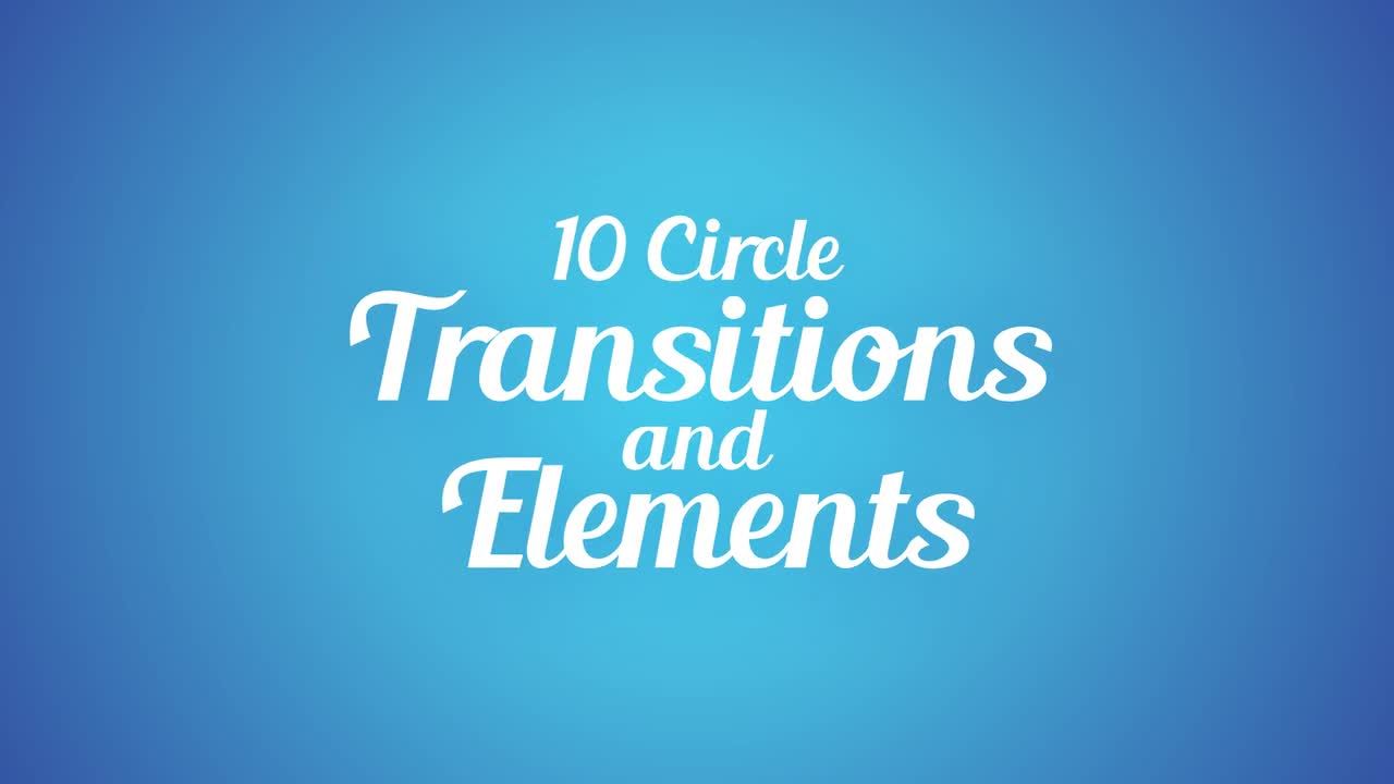 10个设计独特的动画圆形转换素材库精选AE模板