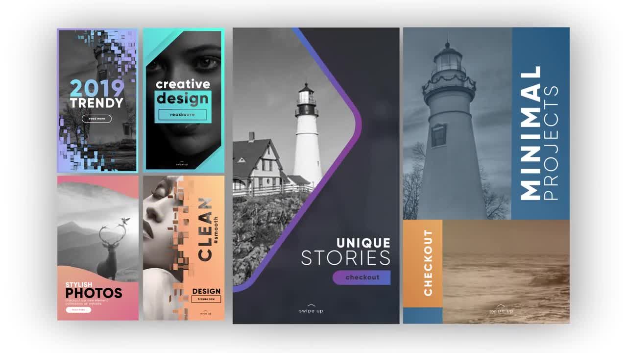 INS时尚包装宣传动画素材库精选AE模板