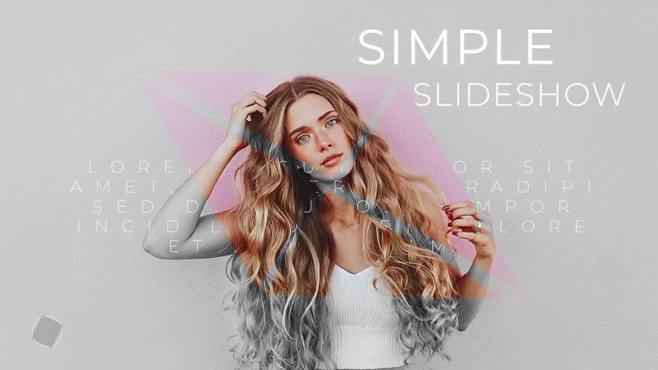 时尚简单创意的艺术开场白素材库精选AE模板