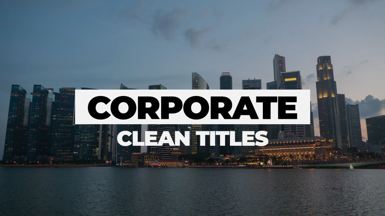 整洁优雅的标题动画素材库精选AE模板