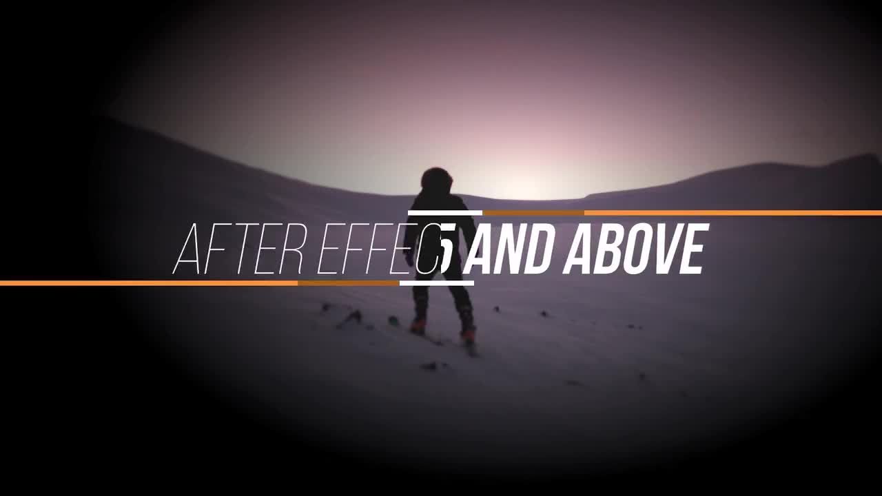 8个专业设计的全屏标题动画素材库精选AE模板