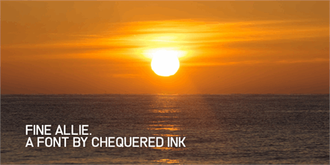 Fine Allie font素材之家精选英文字体