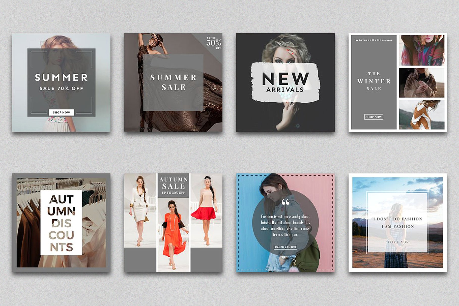 260款Instagram故事&文章贴图模板素材库精选 260 Instagram Stories & Post Bundle插图(9)