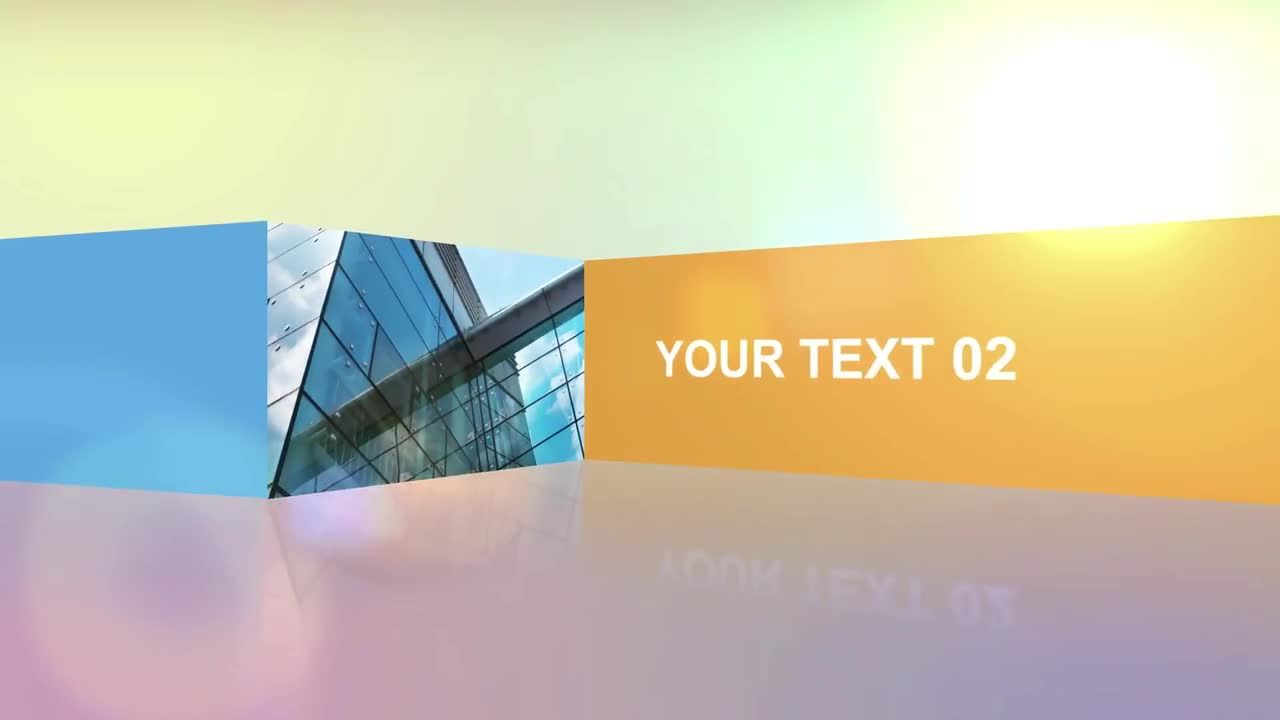 彩色背景墙流水线过渡素材库精选AE模板