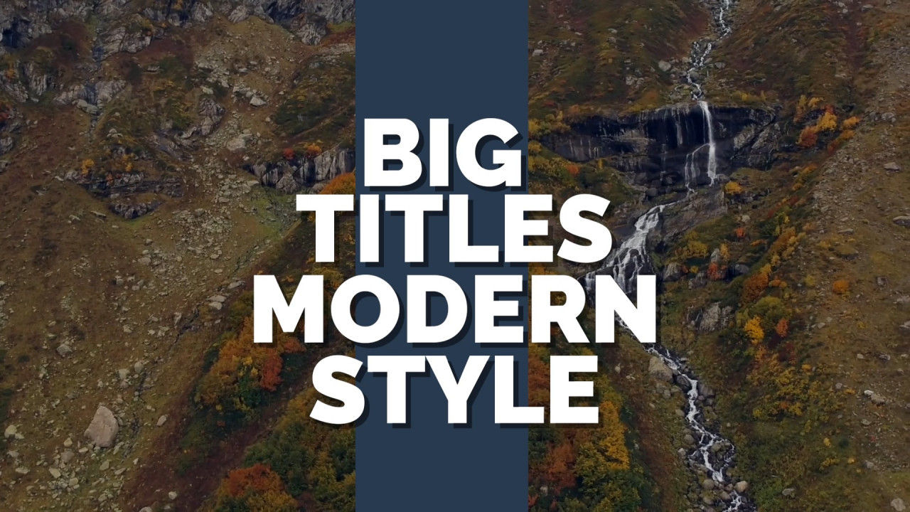 12个时尚简洁的标题素材库精选pr模板