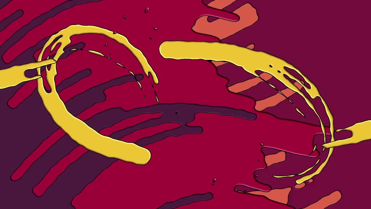 明亮的液体徽标显示素材库精选AE模板